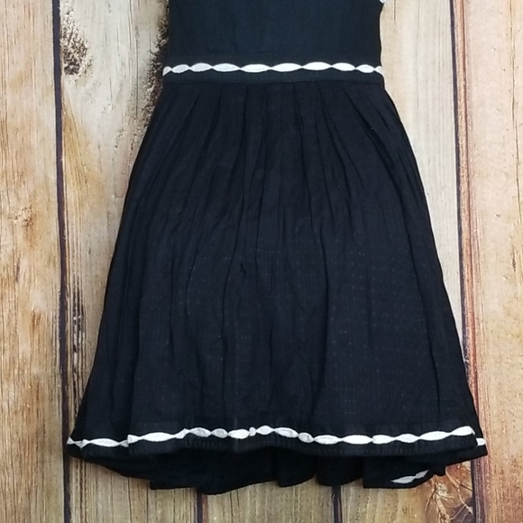 SOLD Free People Dress Birds of a Feather Boho Size 6 Black Cream - Picture 13 of 16